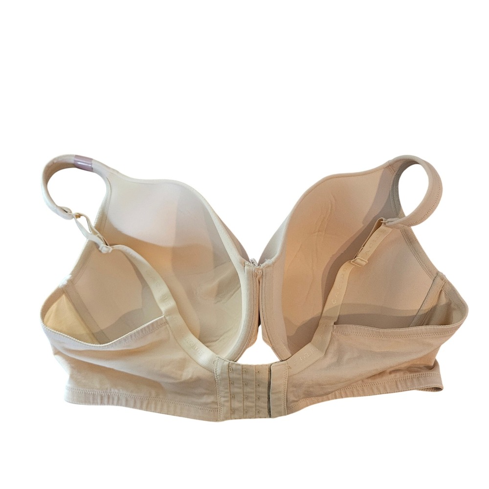Cacique Beige Cotton Full Coverage Lightly Lined Underwire Bra 44DDD NEW NWOT - Picture 4 of 6